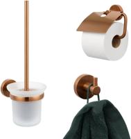 Saqu Eurotrend toiletset 3-delig geborsteld koper - thumbnail