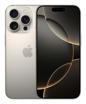Apple iPhone 16 Pro iPhone 128 GB 16 cm (6.3 inch) Energielabel B (A - G) Titaan (natuur) iOS 18 Dual-SIM Apple iPhone 16 Pro iPhone 128 GB 16 cm (6.3 inch) Energielabel B (A - G) Titaan (natuur) iOS 18 Dual-SIM