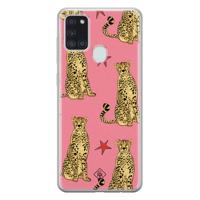 Samsung Galaxy A21s siliconen hoesje - The pink leopard - thumbnail
