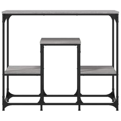 Wandtafel 89,5x28x76 cm bewerkt hout grijs sonoma eikenkleurig