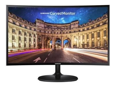 Samsung 24 Inch Essential Curved Monitor With Deeply Immersive Viewing Experience, LC24F390FHMXUE