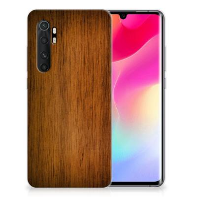 Xiaomi Mi Note 10 Lite | Bumper Hoesje | Donker Hout