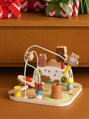 Plank van springende dieren in FSC®-hout LES 4 SEIZOENEN hout