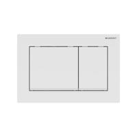 Drukplaat Geberit Omega 30 voor 2-toets Spoeling met Mat Witte Designstroken Wit - thumbnail