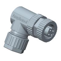 Amphenol M12D-04BFFB-SR7001 M SERIES 4 polig connector female M12 D-coding SCREW FE - thumbnail