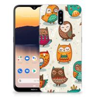 Nokia 2.3 | TPU Hoesje | Vrolijke Uilen - thumbnail