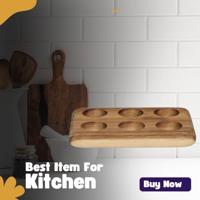 Alpina Houten eiertray voor 6 eieren - thumbnail