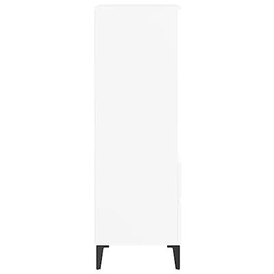 Hoge kast 40x36x110 cm bewerkt hout wit