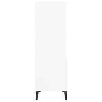 Hoge kast 40x36x110 cm bewerkt hout wit - thumbnail