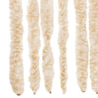 VidaXL Vliegengordijn 118x220 cm chenille beige en wit - thumbnail