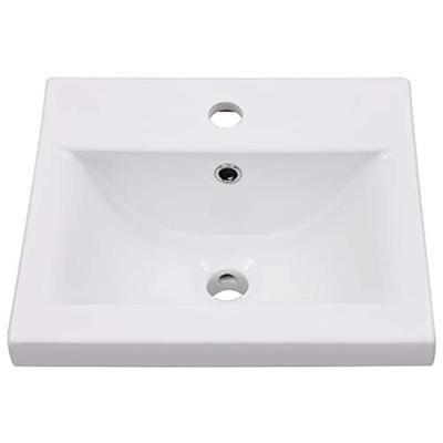 Inbouwwastafel 42x39x18 cm keramiek wit