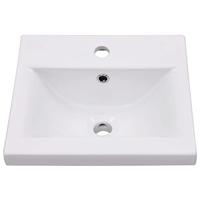 Inbouwwastafel 42x39x18 cm keramiek wit - thumbnail