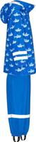 Playshoes regenpak 2-delig Vissen Blauw-140 - thumbnail