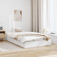 Bedframe zonder matras 120x190 cm kunstleer wit - thumbnail