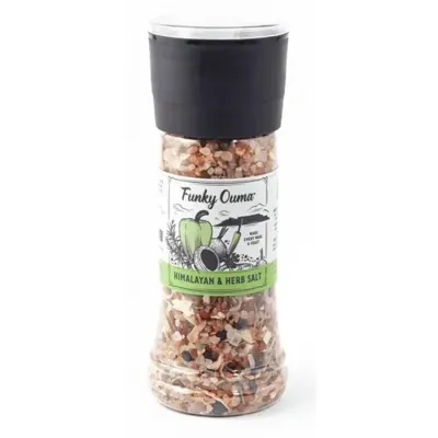 Funky Ouma Himalayan and herb salt grinder 290g