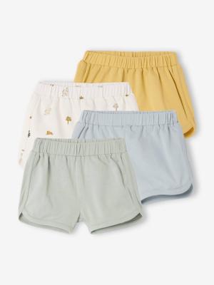 Set van 4 jongensshorts voor pasgeborene blauw Set van 4 jongensshorts voor pasgeborene blauw