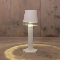 Anna's Collection Tafellamp solar 8,5 cm x 8,5 cm x 21,5 cm Wit - thumbnail