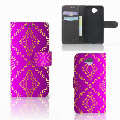 Wallet Case Microsoft Lumia 650 Barok Roze | Portemonnee hoesje
