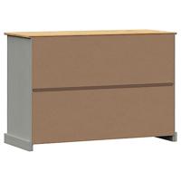 Dressoir met lades VIGO 113x40x75 cm massief grenenhout grijs - thumbnail