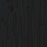 7-delige Loungeset met kussens massief hout zwart - thumbnail