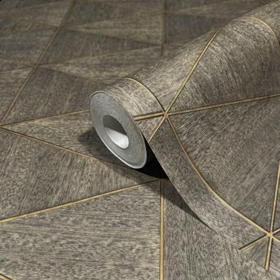 Marburg Travertino Behang met gevlochten wickerlook - 33383