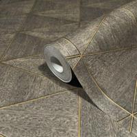 Marburg Travertino Behang met gevlochten wickerlook - 33383 - thumbnail