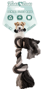 Floss Toss Dental Rope 2 Knot 30 cm