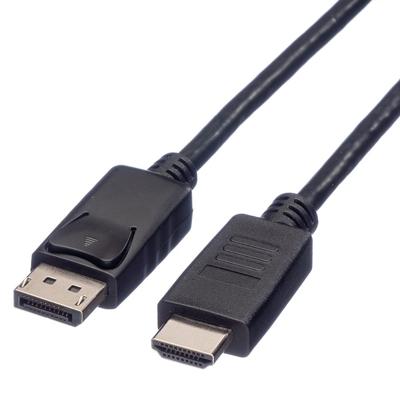 ROLINE DisplayPort Kabel DP - HDMI, M/M, zwart, 4,5 m ROLINE DisplayPort Kabel DP - HDMI, M/M, zwart, 4,5 m