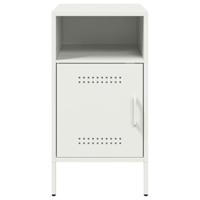 Nachtkastje 36x39x68 cm staal wit - thumbnail