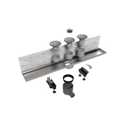 Easy Drain Multi Wall inbouwdeel RVS zonder rooster waterslot 30/35/50mm 100cm inbouw diepte 110mm met zijuitloop edmwi1000 Easy Drain Multi Wall inbouwdeel RVS zonder rooster waterslot 30/35/50mm 100cm inbouw diepte 110mm met zijuitloop edmwi1000