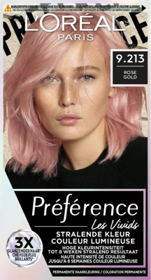 L'Oréal Paris Préférence Les Vivids - 9.213 Rose Gold L'Oréal Paris Préférence Les Vivids - 9.213 Rose Gold