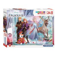 Clementoni legpuzzel super color maxi frozen ii, 24st. - thumbnail