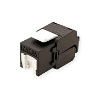 ROLINE Cat.6A (Klasse EA) Keystone, RJ45, niet afgeschermd, zonder gereedschap, zwart - thumbnail