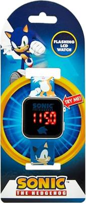 LED-horloge - KINDERLICENTIE - Sonic - Leeftijd 4+ - Blauw