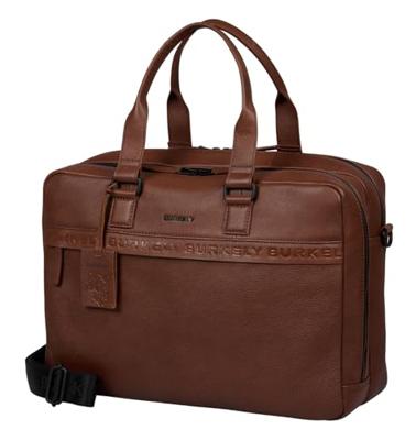 Burkely Minimal Mason Double Zip Laptopbag 15,6''-Cognac