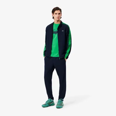 Lacoste Tennis x Daniil Medvedev Trainingspak Heren Donkerblauw/Groen - Maat XS - Kleur: DonkerblauwGroen | Soccerfanshop