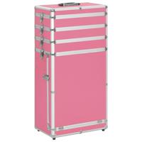 Make-up trolley aluminium roze - thumbnail