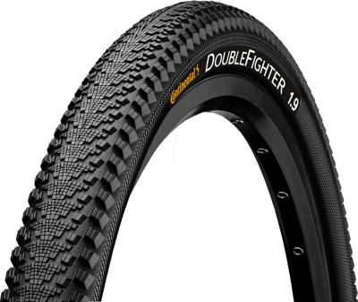 CONTINENTAL Buitenband doublefighter iii 26 x 1.90" / 50-559 - zwart met reflectie