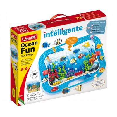 Quercetti oceaan plezier fish & pegs insteek mozaïek, 316dlg.