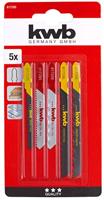 kwb 617295 Decoupeerzaagblad-set voor hout en metaal 5 stuk(s) - thumbnail