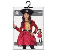 Piratenpak Meisje Rood Grace - thumbnail