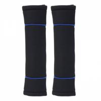 Carpoint gordelhoezen Classic zwart met blauwe bies 2 stuks - thumbnail