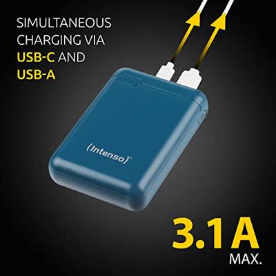 Intenso Powerbank XS10000 petrol 10000 mAh inkl. USB-A to Type-C - thumbnail