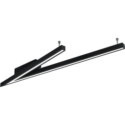 LED Plafondlamp - Cinque Cicanto - 1 Lichtpunt van 44 Watt - Dimbaar - Aanpasbare Lichtkleur - Mat Zwart - Metaal