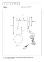 Lucide POLA - Wandlamp Kinderkamer - Ø 12 cm - 1xE27 - Roze - thumbnail