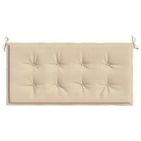 VidaXL Tuinbankkussen 100x50x4 cm oxford stof beige - thumbnail