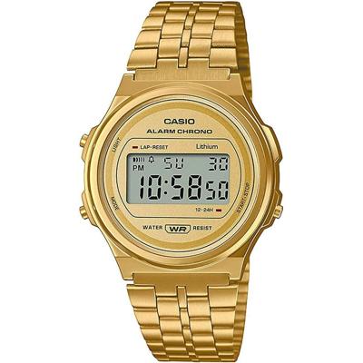 Unisex horloge Casio A171WEG-9AEF Goud (Ø 37,5 mm)