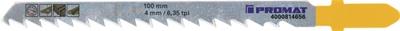 Promat/Tecwerk Decoupeerzaagblad | totale lengte 100 mm | tandverdeling 4 mm | HCS | 5 stuks / kaart - 4000814656