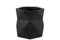 Decostar Countryfield Bloempot rondmbo M zwart - thumbnail