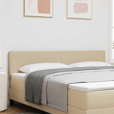 LED Hoofdbord met LED-striplichten Grijs groen 180 cm Polyester